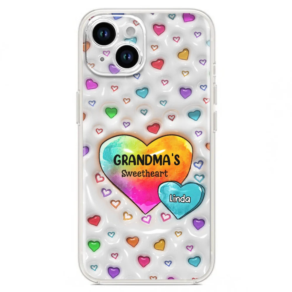 Colorful Sweethearts Grandma - Personalized Custom 3D Inflated Effect Phone Case - Image 18
