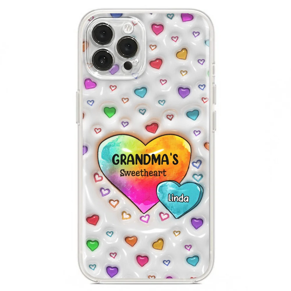 Colorful Sweethearts Grandma - Personalized Custom 3D Inflated Effect Phone Case - Image 19