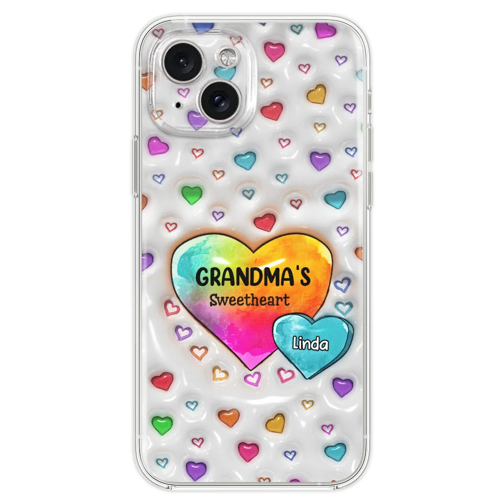 Colorful Sweethearts Grandma - Personalized Custom 3D Inflated Effect Phone Case - Image 21