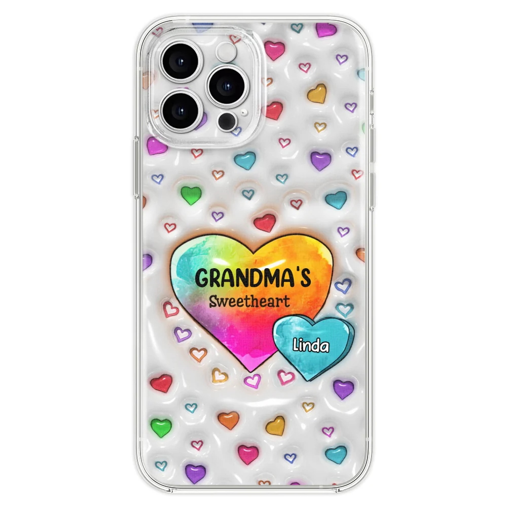 Colorful Sweethearts Grandma - Personalized Custom 3D Inflated Effect Phone Case - Image 22