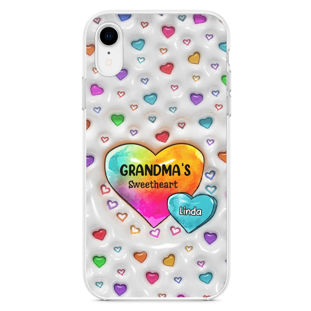 Colorful Sweethearts Grandma - Personalized Custom 3D Inflated Effect Phone Case - Image 23