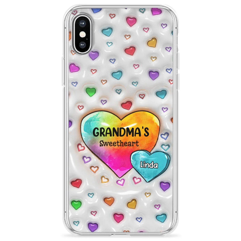 Colorful Sweethearts Grandma - Personalized Custom 3D Inflated Effect Phone Case - Image 25
