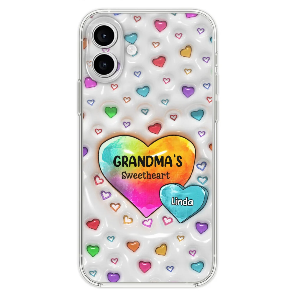 Colorful Sweethearts Grandma - Personalized Custom 3D Inflated Effect Phone Case - Image 26
