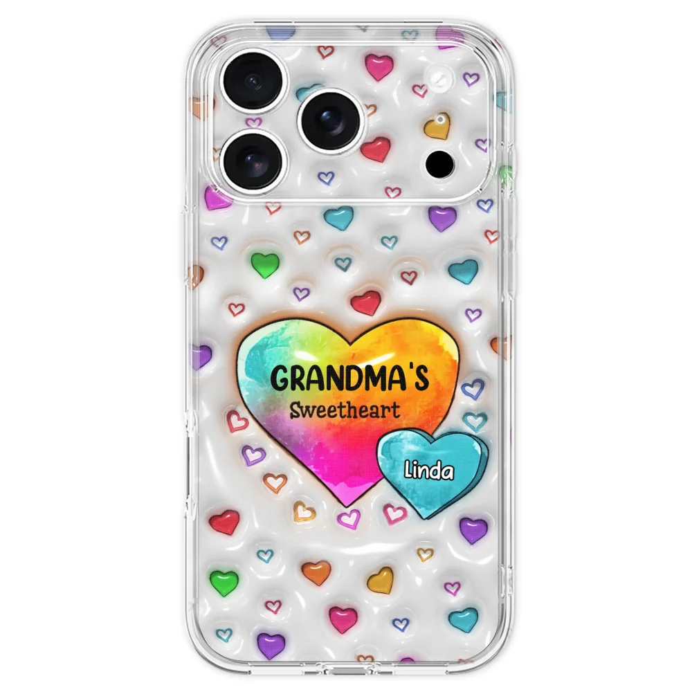 Colorful Sweethearts Grandma - Personalized Custom 3D Inflated Effect Phone Case - Image 30