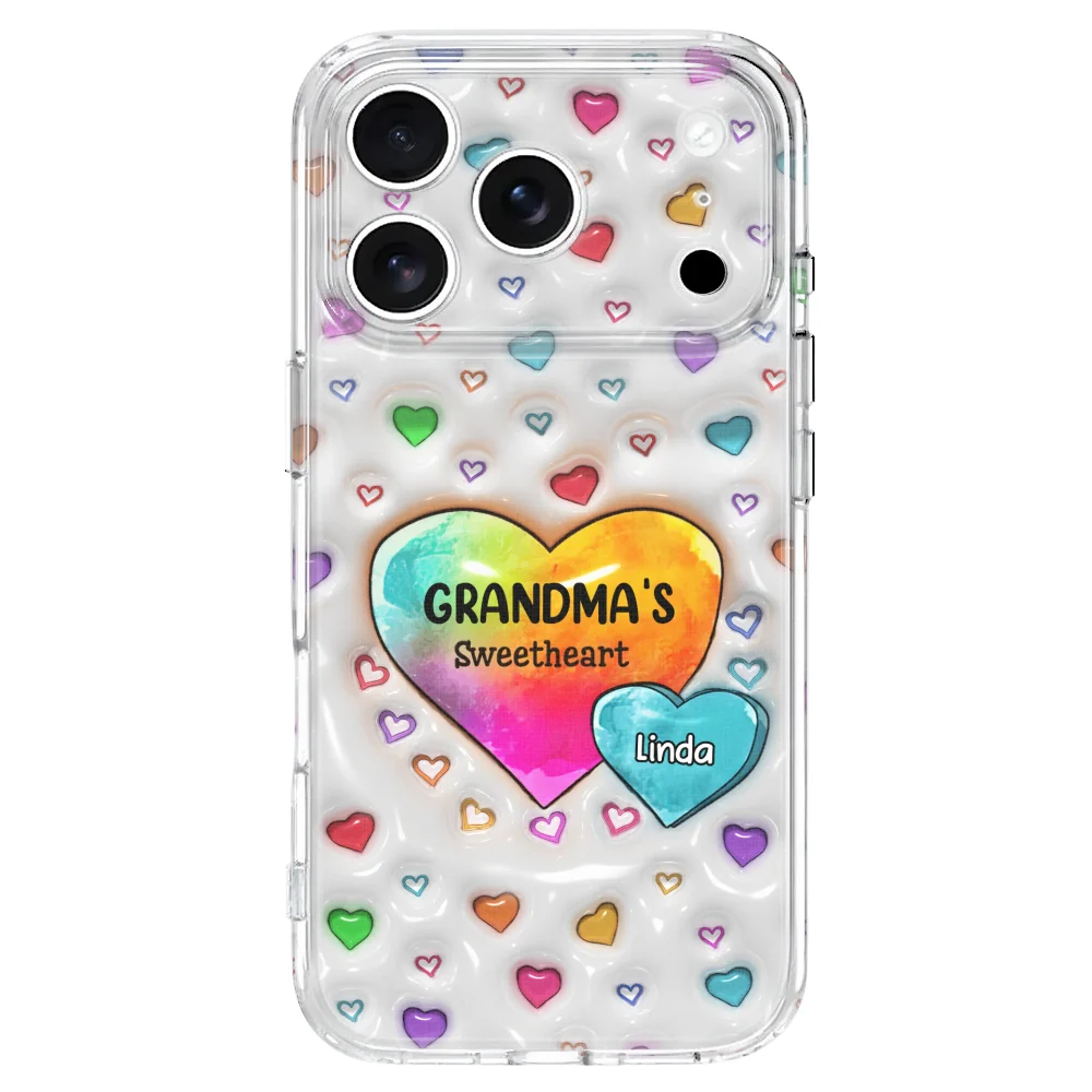 Colorful Sweethearts Grandma - Personalized Custom 3D Inflated Effect Phone Case - Image 31