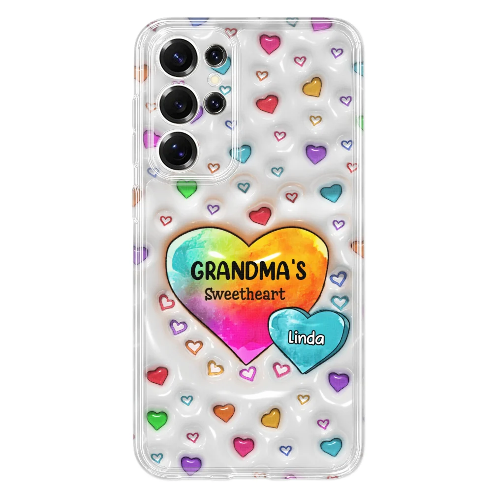 Colorful Sweethearts Grandma - Personalized Custom 3D Inflated Effect Phone Case - Image 36