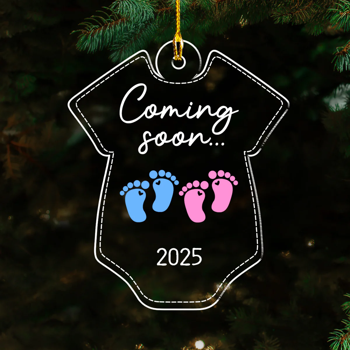 Coming Soon - Personalized Custom Acrylic Ornament - Image 3