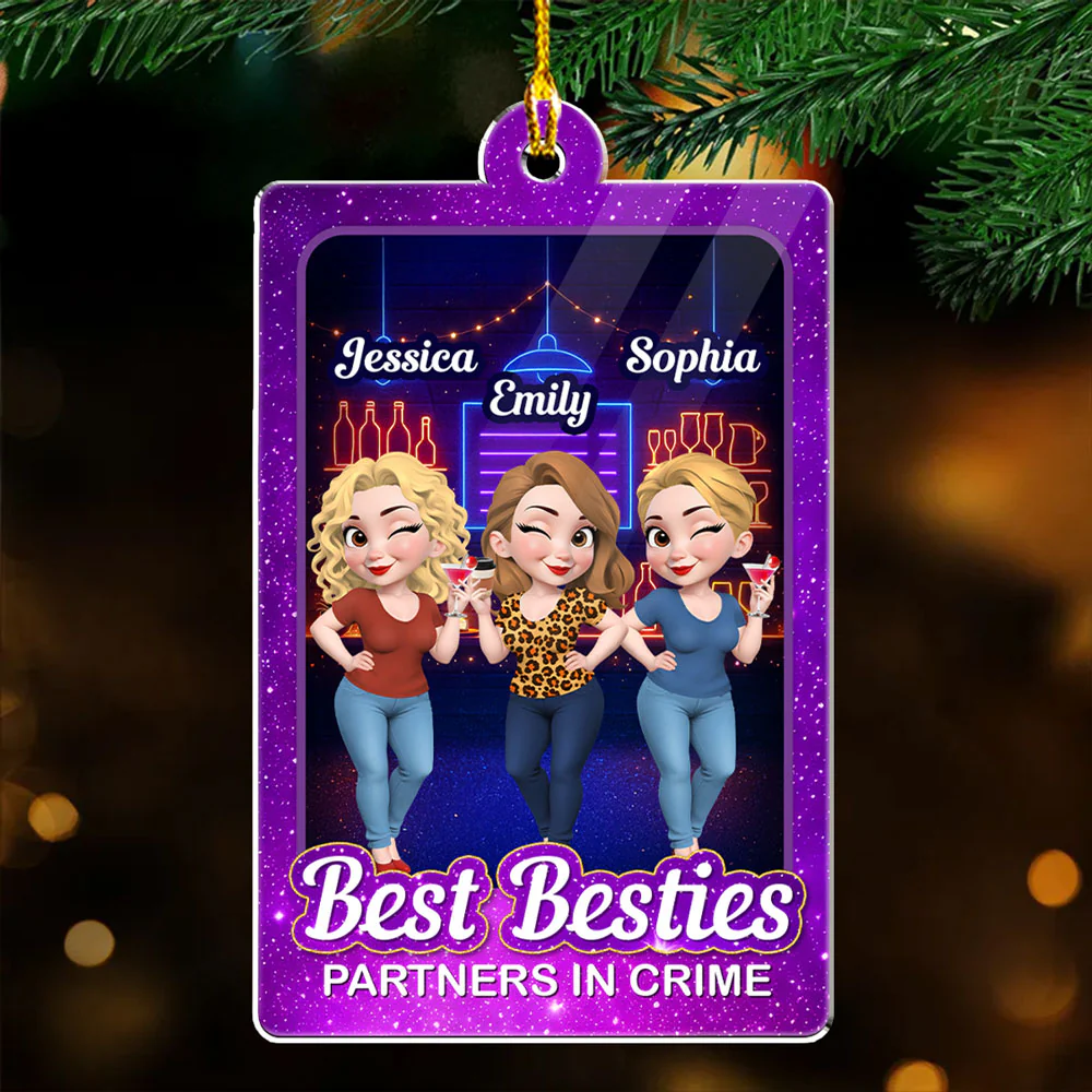 Commit With Each Other - Personalized Custom Acrylic Ornament - Image 2