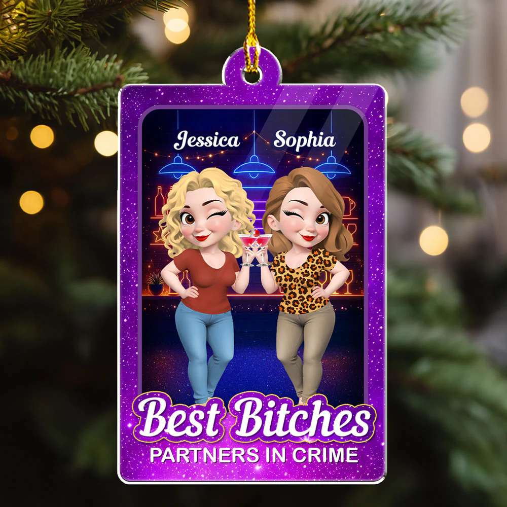 Commit With Each Other - Personalized Custom Acrylic Ornament - Image 3