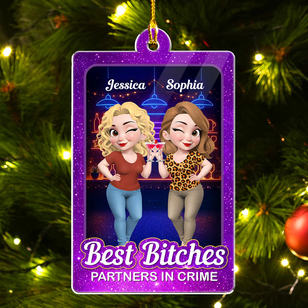 Commit With Each Other - Personalized Custom Acrylic Ornament - Image 4