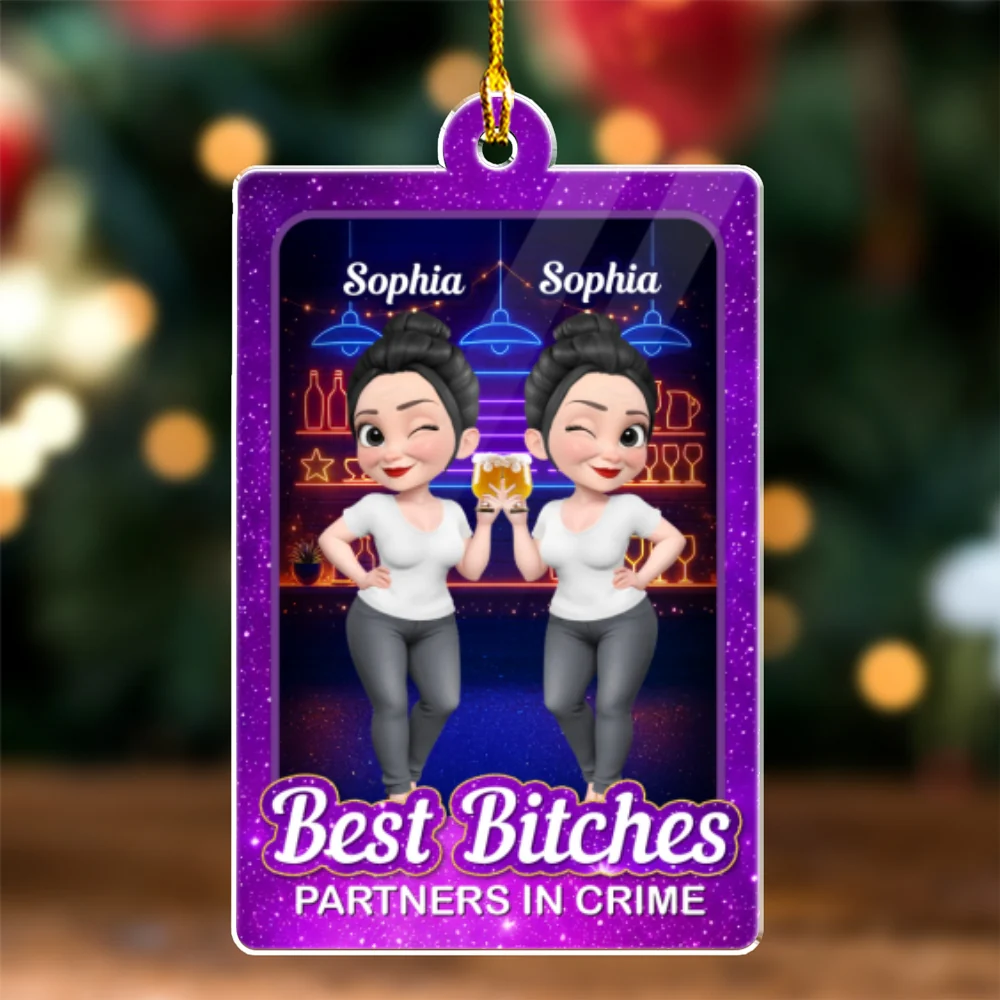 Commit With Each Other - Personalized Custom Acrylic Ornament - Image 6