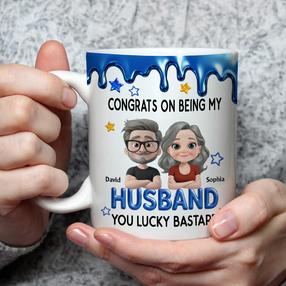 Congrats My Husband - Personalized Custom Coffee Mug - Image 4