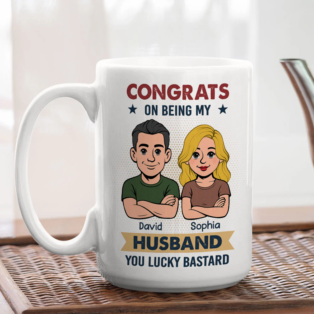 Congrats On Being Mine - Personalized Custom Coffee Mug - Image 4