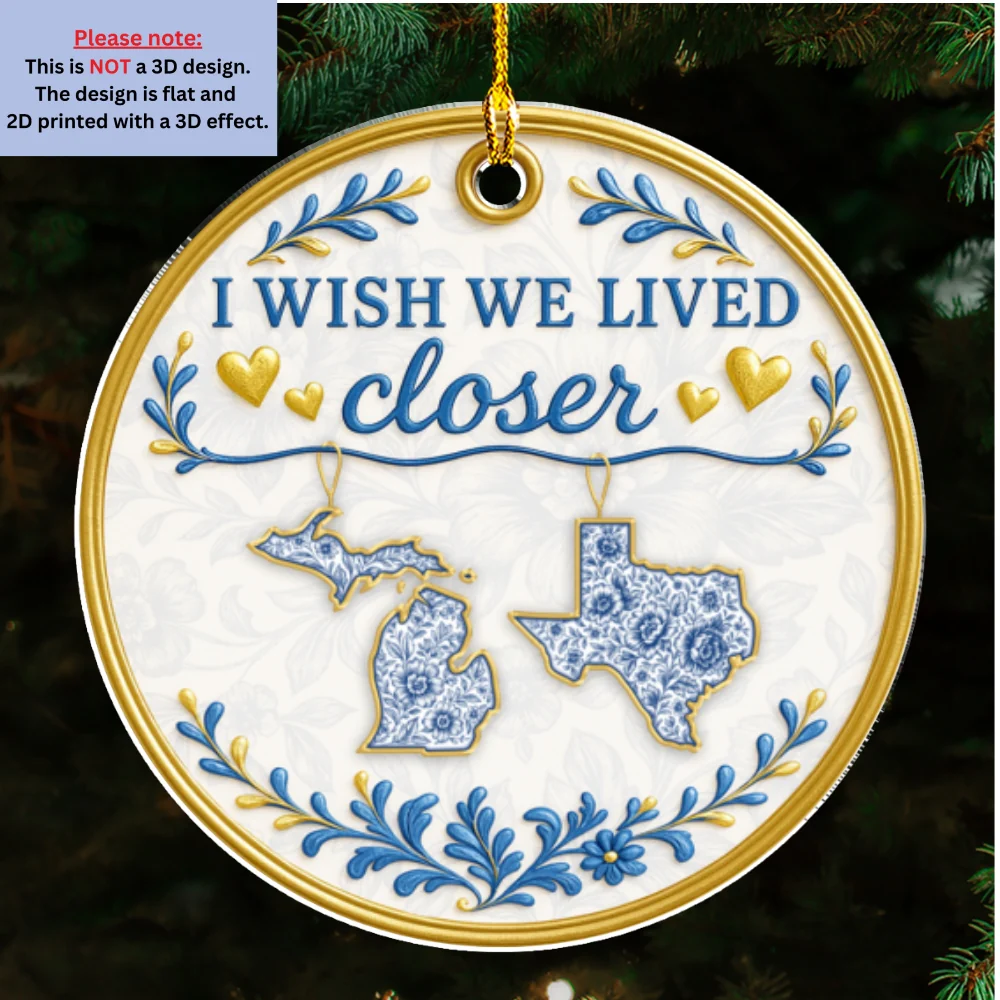 Congrats On Being My Besties - Personalized Custom Acrylic Ornament - Image 6
