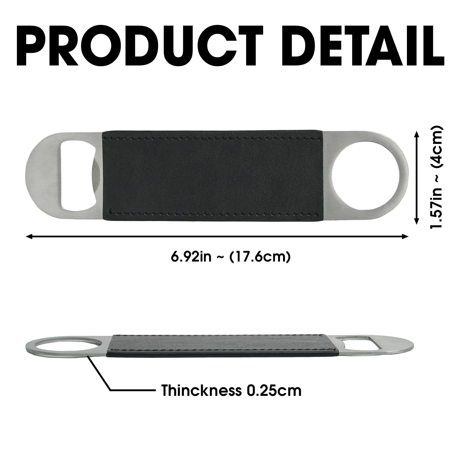 Congrats On Being My Brother - Personalized Custom Leather Bottle Opener - Image 8