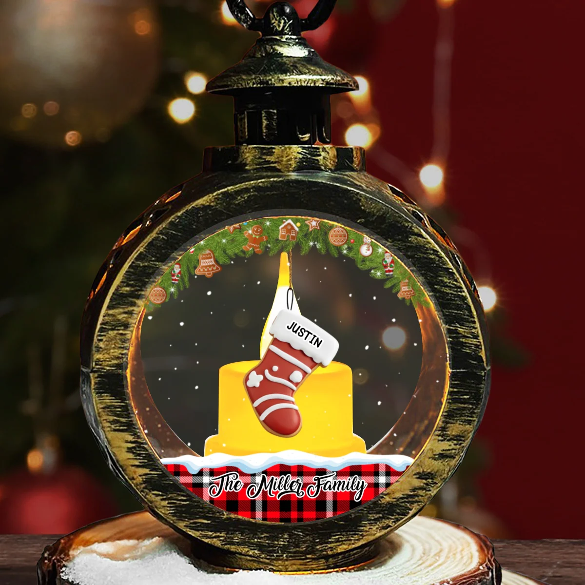 Cookie Stocking - Personalized Custom Christmas Lantern - Image 3
