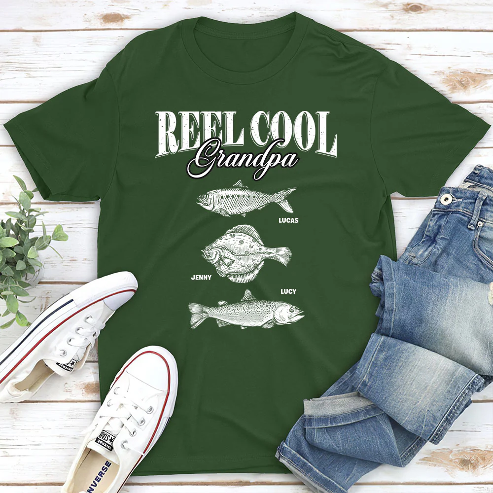 Cool Dad Big Catches - Personalized Custom Shirt - Image 4