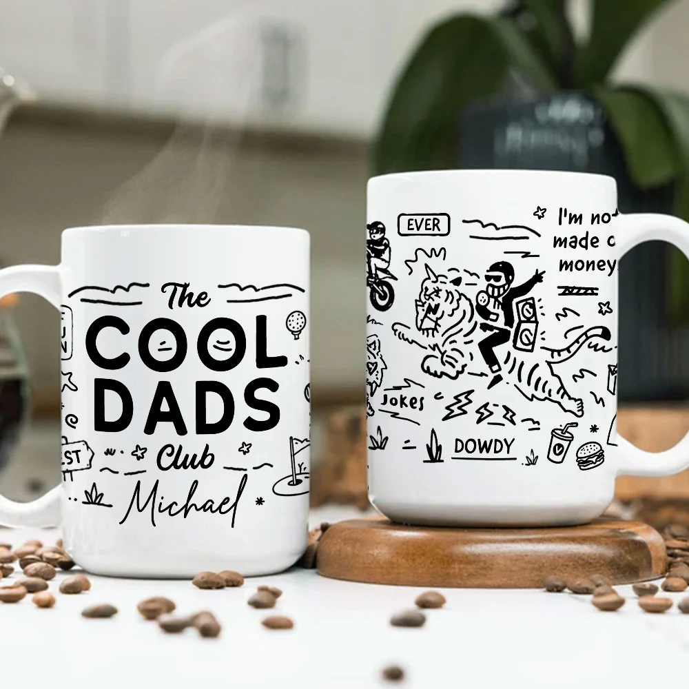 Cool Dads Club - Personalized Custom Coffee Mug - Image 4