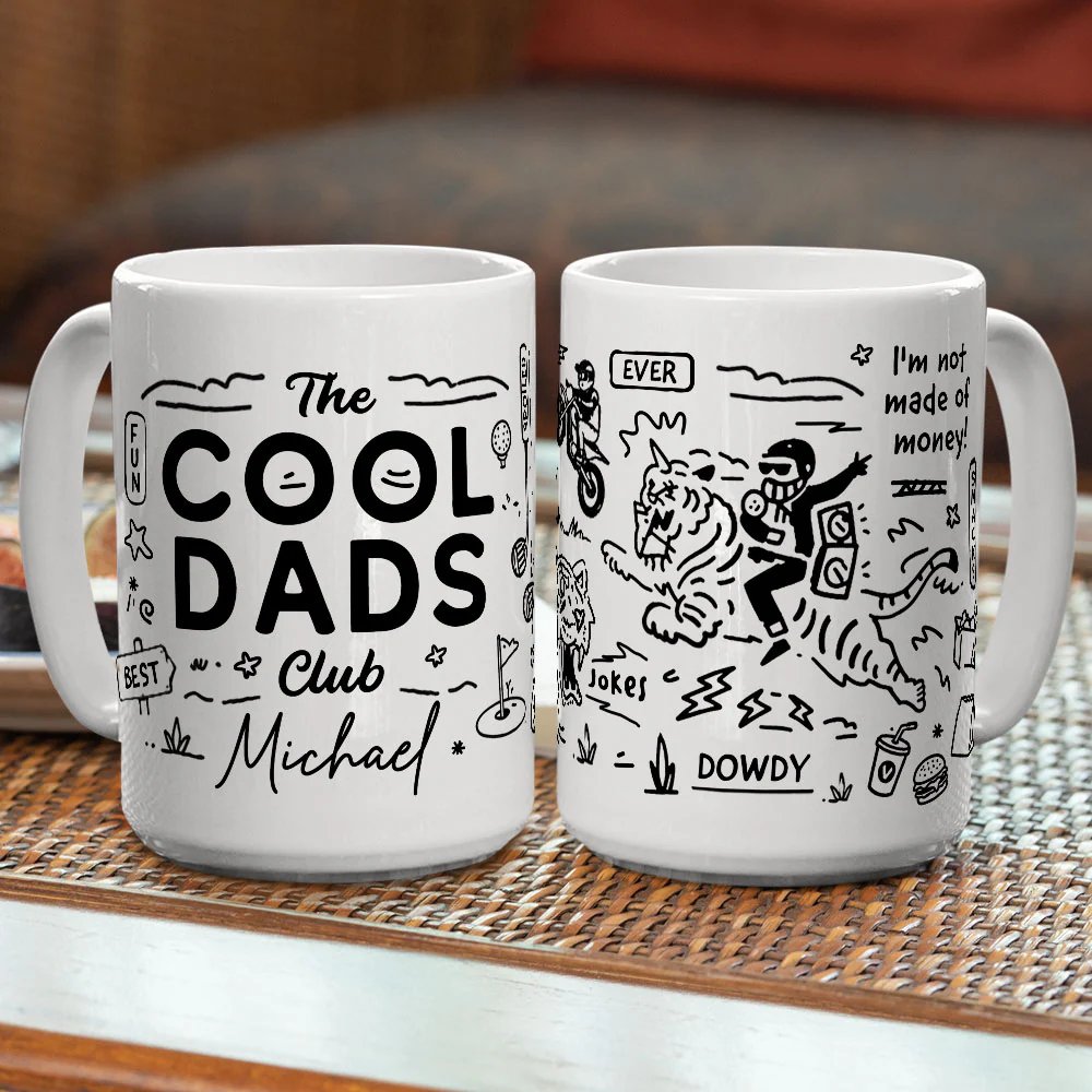 Cool Dads Club - Personalized Custom Coffee Mug - Image 5