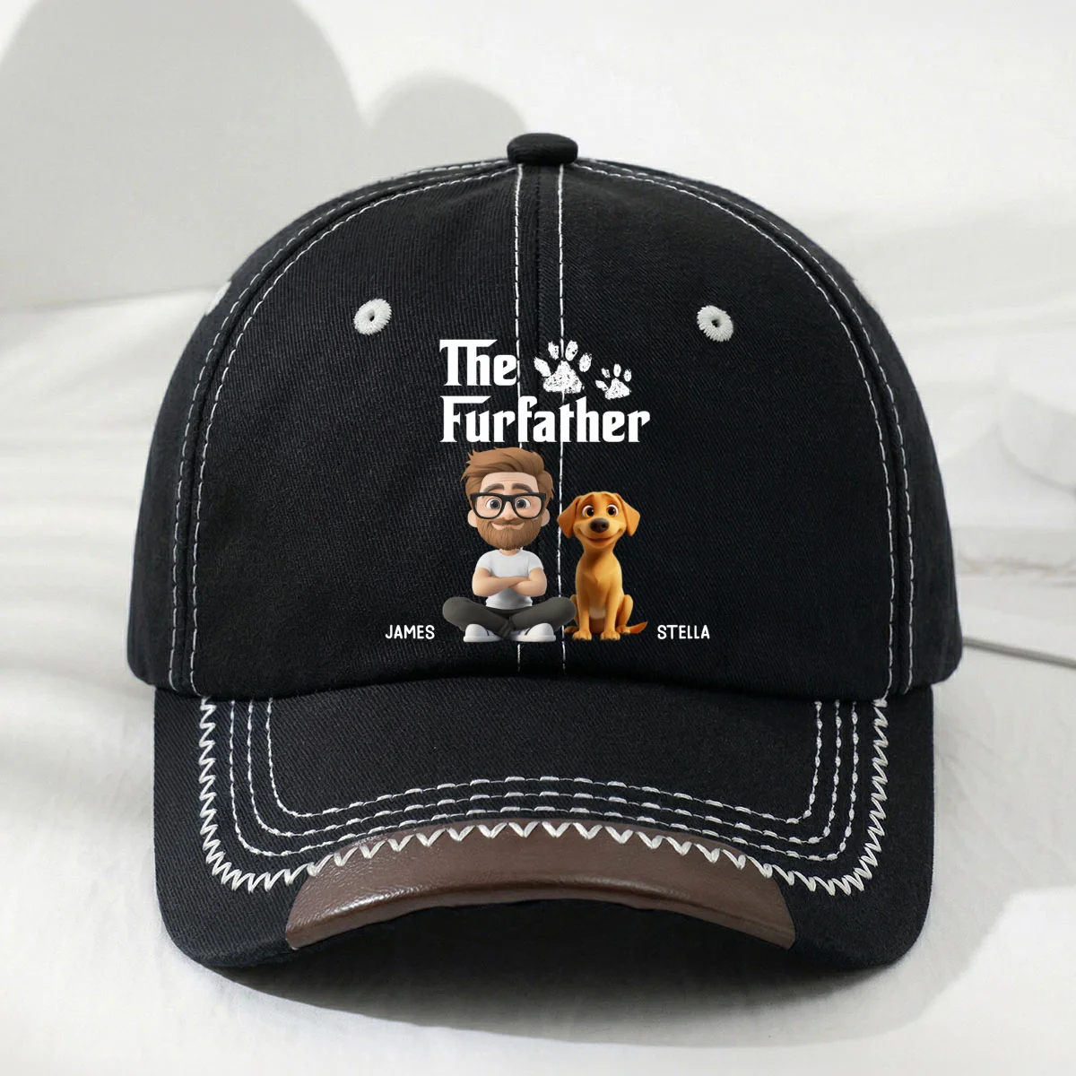 Cool Pet Father - Personalized Custom Vintage Soft Baseball Cap - Image 8