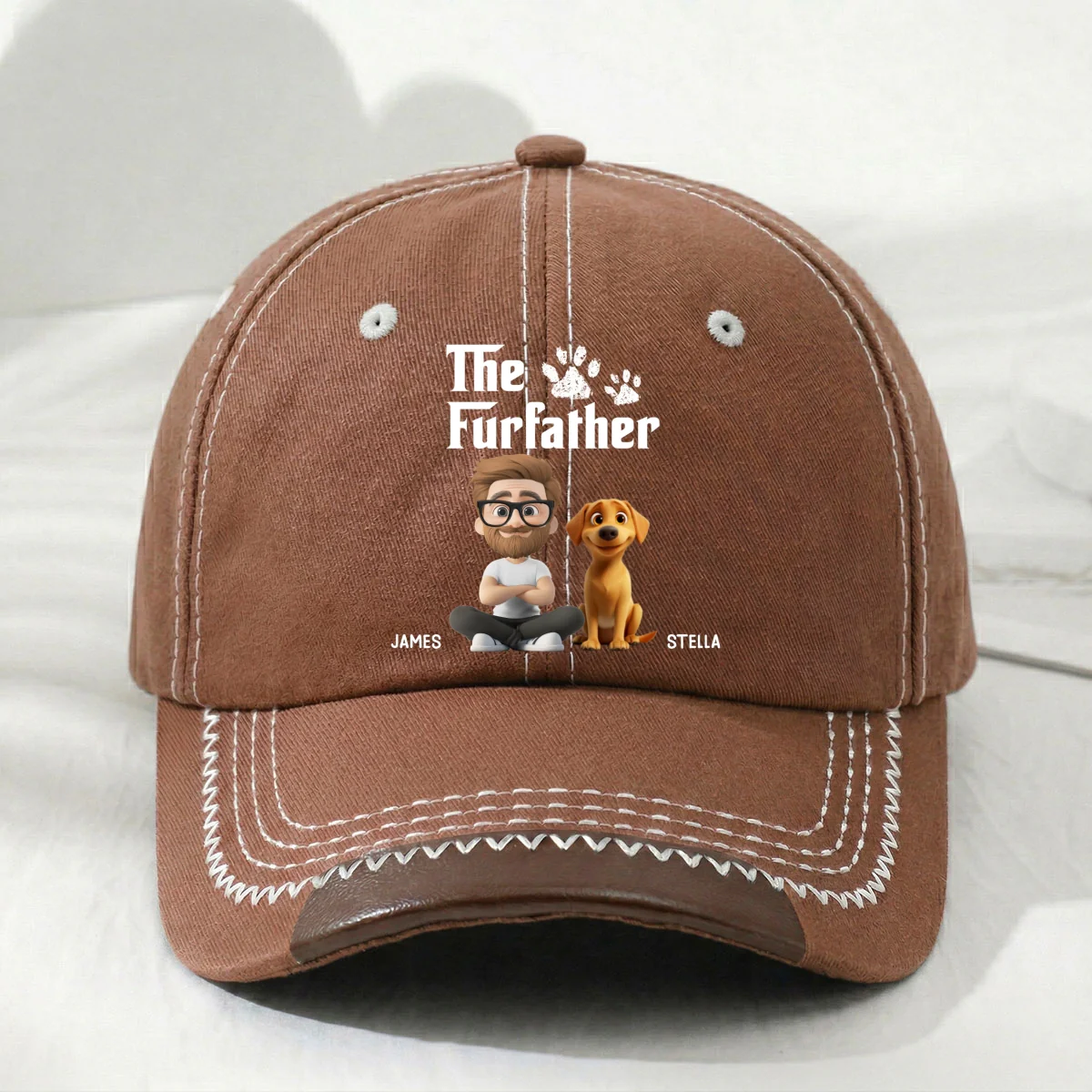 Cool Pet Father - Personalized Custom Vintage Soft Baseball Cap - Image 9