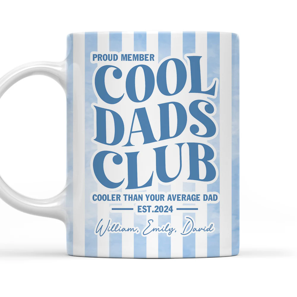 Cooler Than Any Average Dad - Personalized Custom Coffee Mug