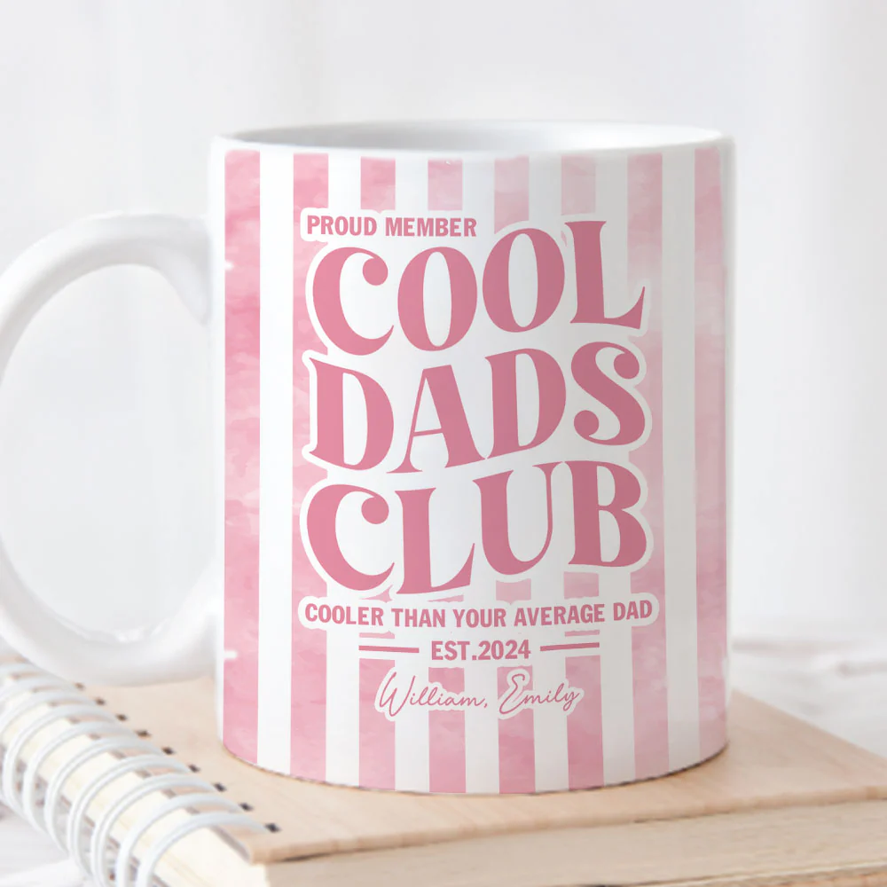 Cooler Than Any Average Dad - Personalized Custom Coffee Mug - Image 3