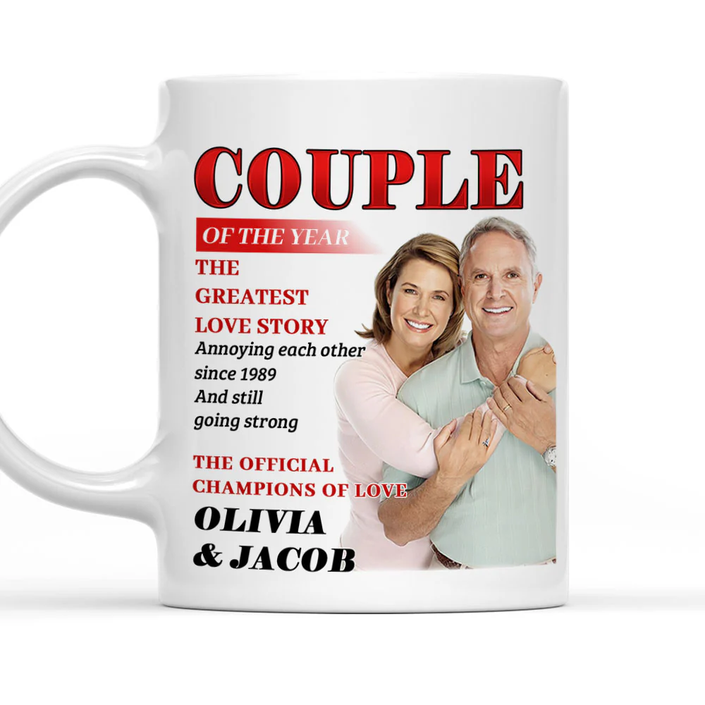 Couple Of The Year - Personalized Custom Coffee Mug