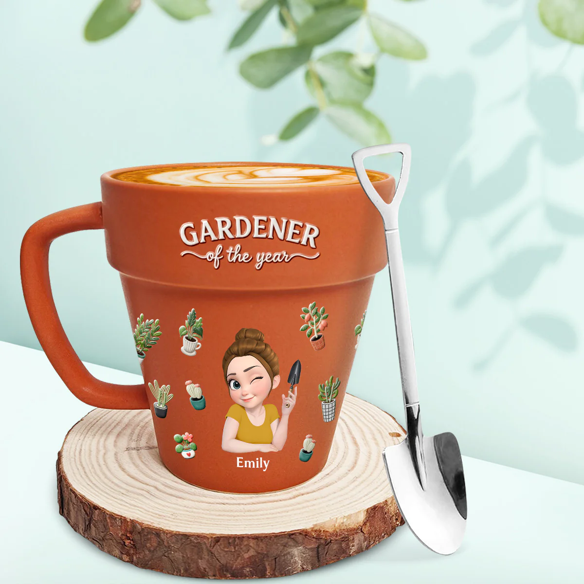 Crazy Plant Lady - Personalized Custom Plant Pot Mug - Image 2