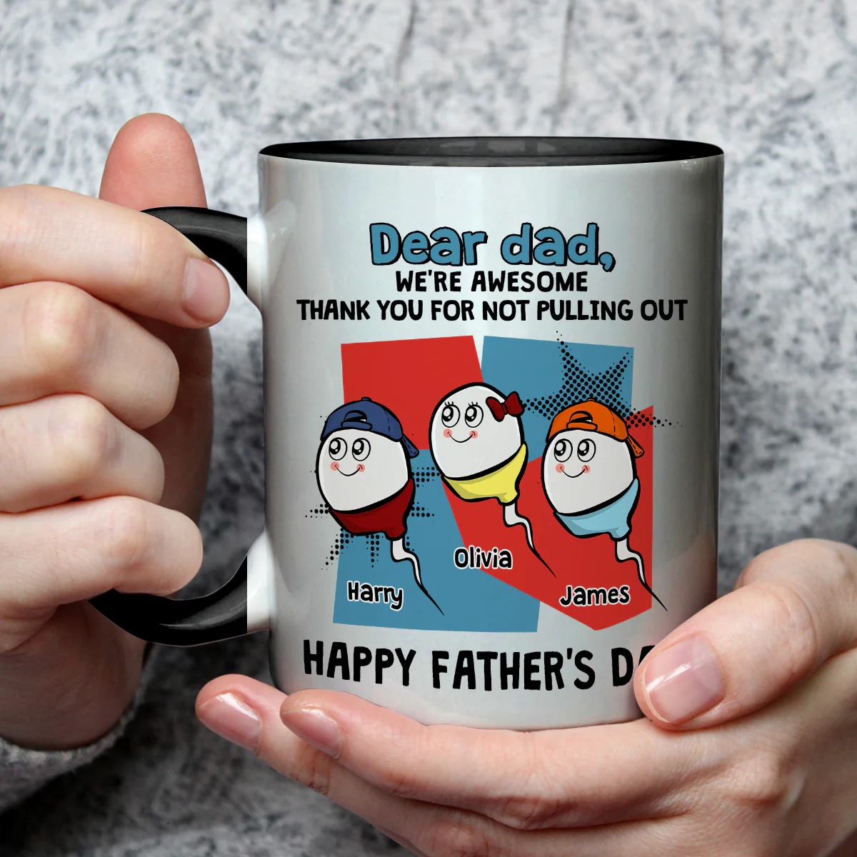 Created By A Legend - Personalized Custom Accent Mug - Image 3