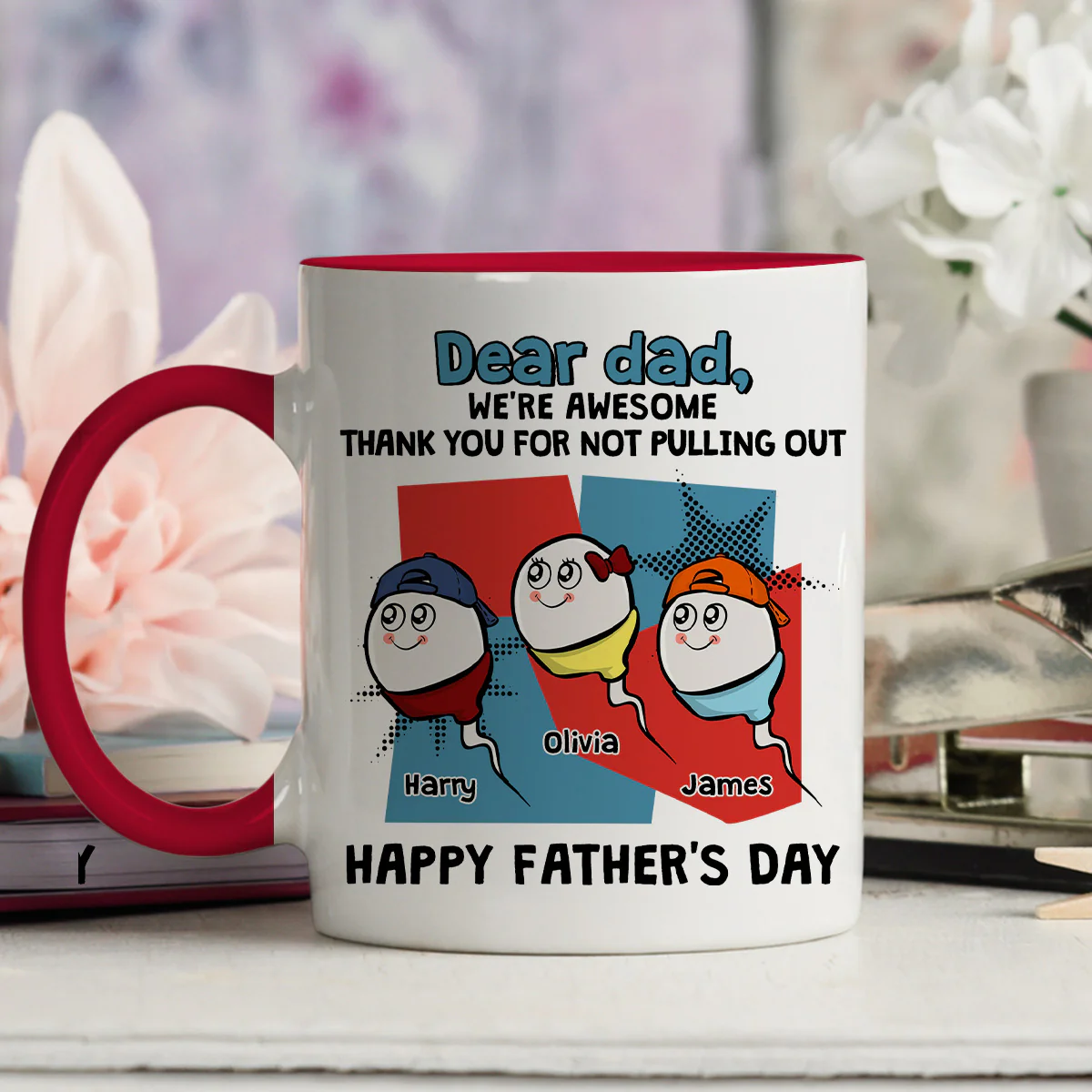 Created By A Legend - Personalized Custom Accent Mug - Image 4