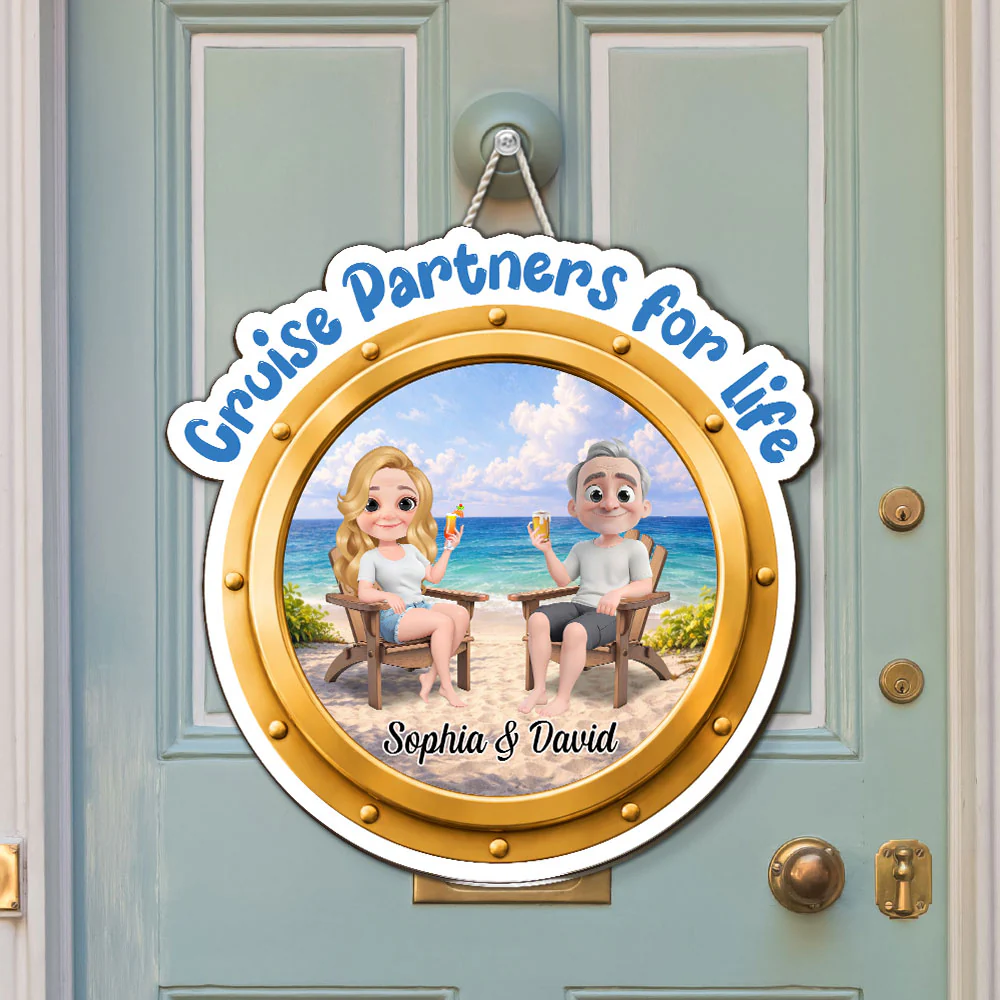 Cruise Partners For Life - Personalized Custom Wood Sign - Image 2