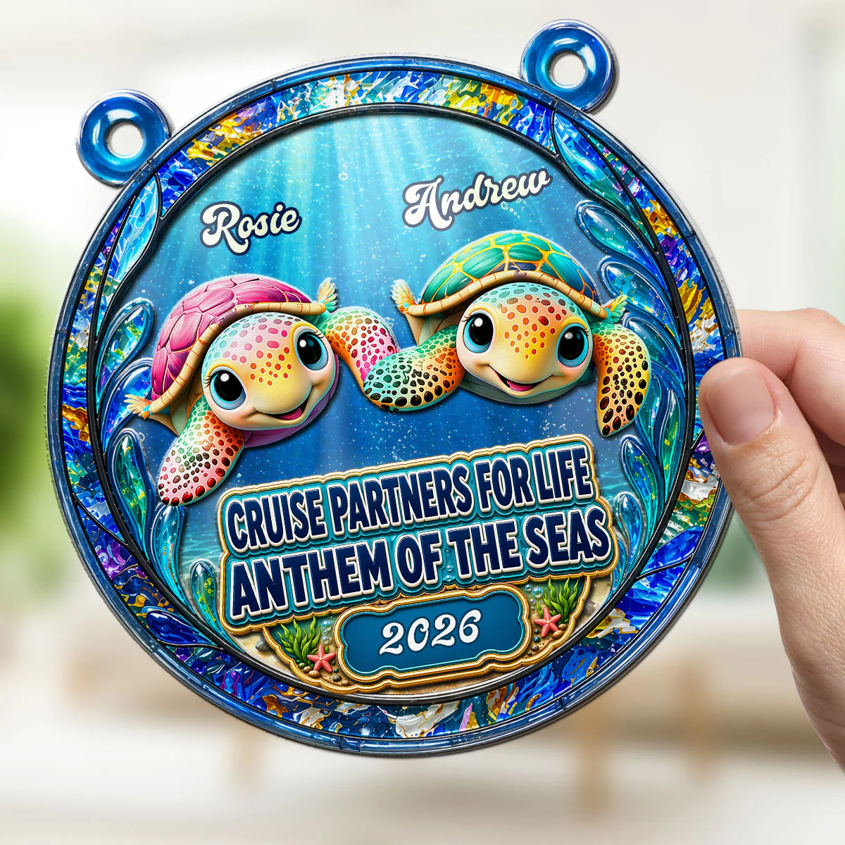 Cruise Partners - Personalized Custom Suncatcher - Image 2