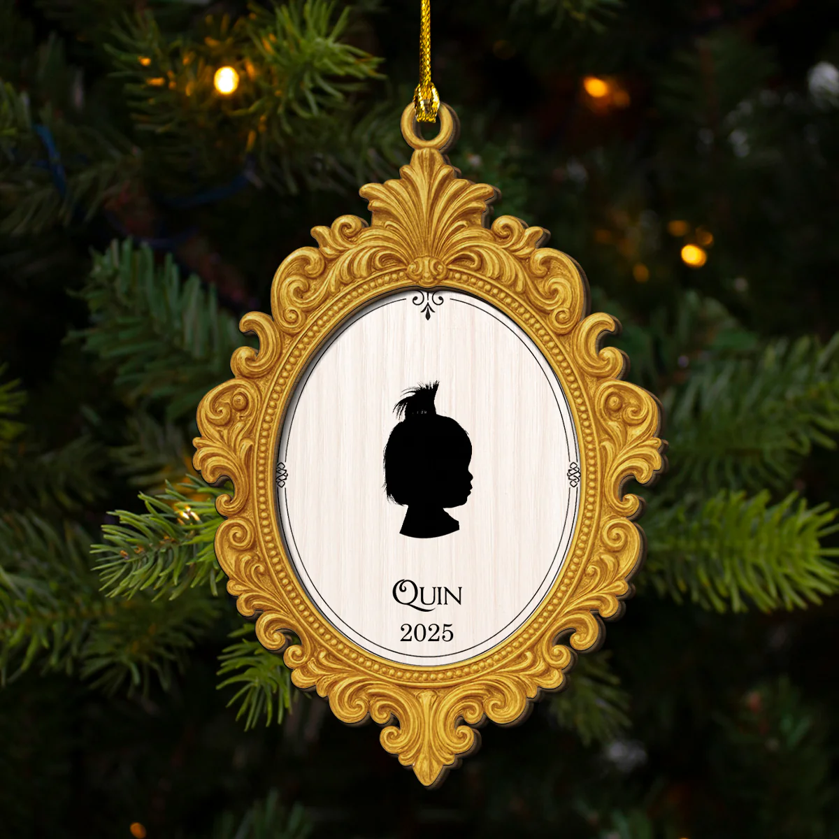 Custom Photo Baby Christmas 2025 - Personalized Custom 2-layered Wood Ornament - Image 2