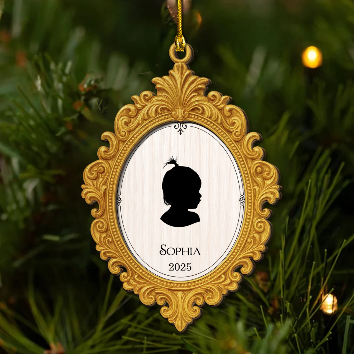 Custom Photo Baby Christmas 2025 - Personalized Custom 2-layered Wood Ornament - Image 4