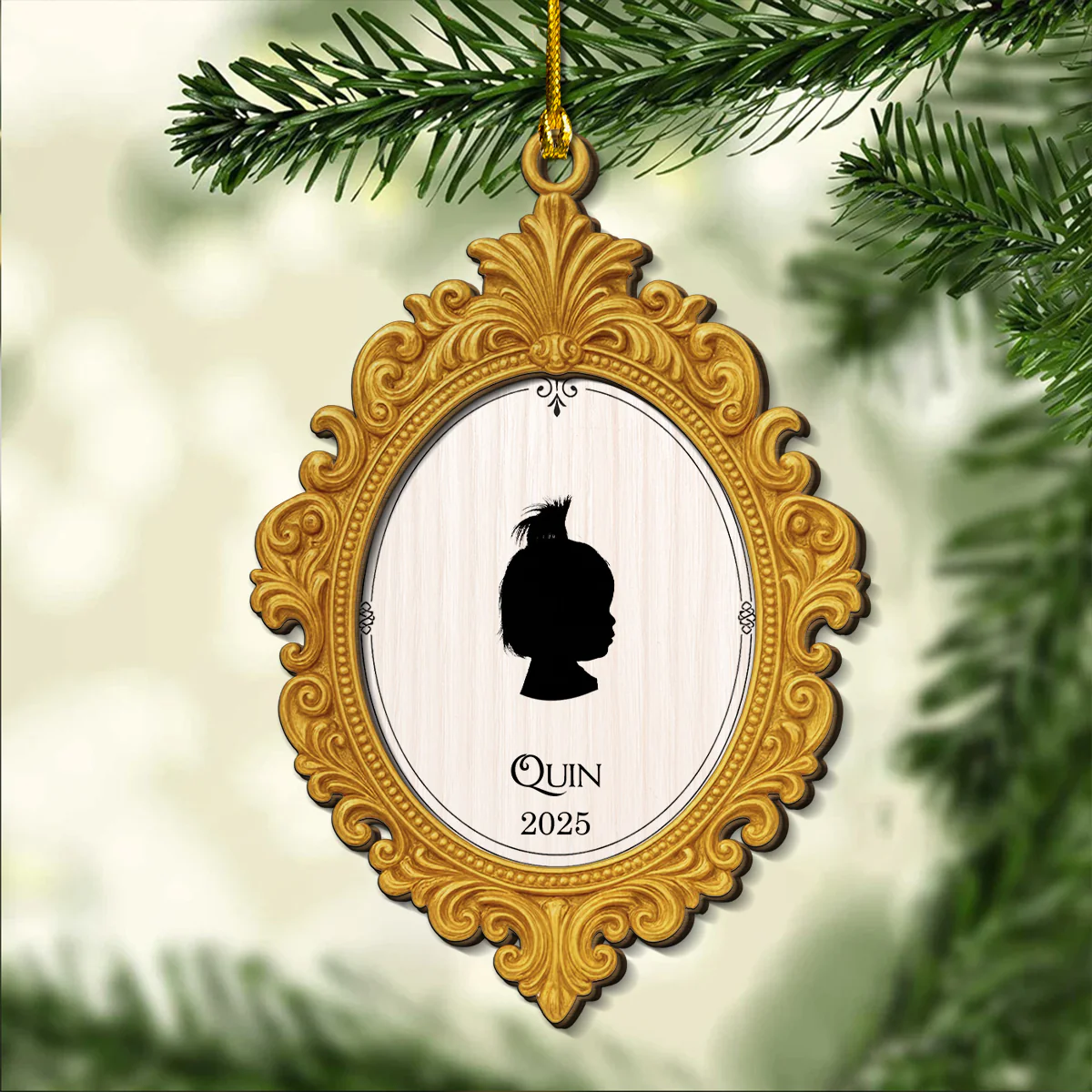 Custom Photo Baby Christmas 2025 - Personalized Custom 2-layered Wood Ornament - Image 5