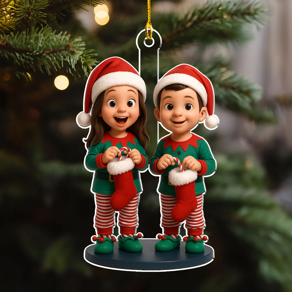 Custom Photo Kids 2025 - Personalized Custom Acrylic Ornament - Image 4