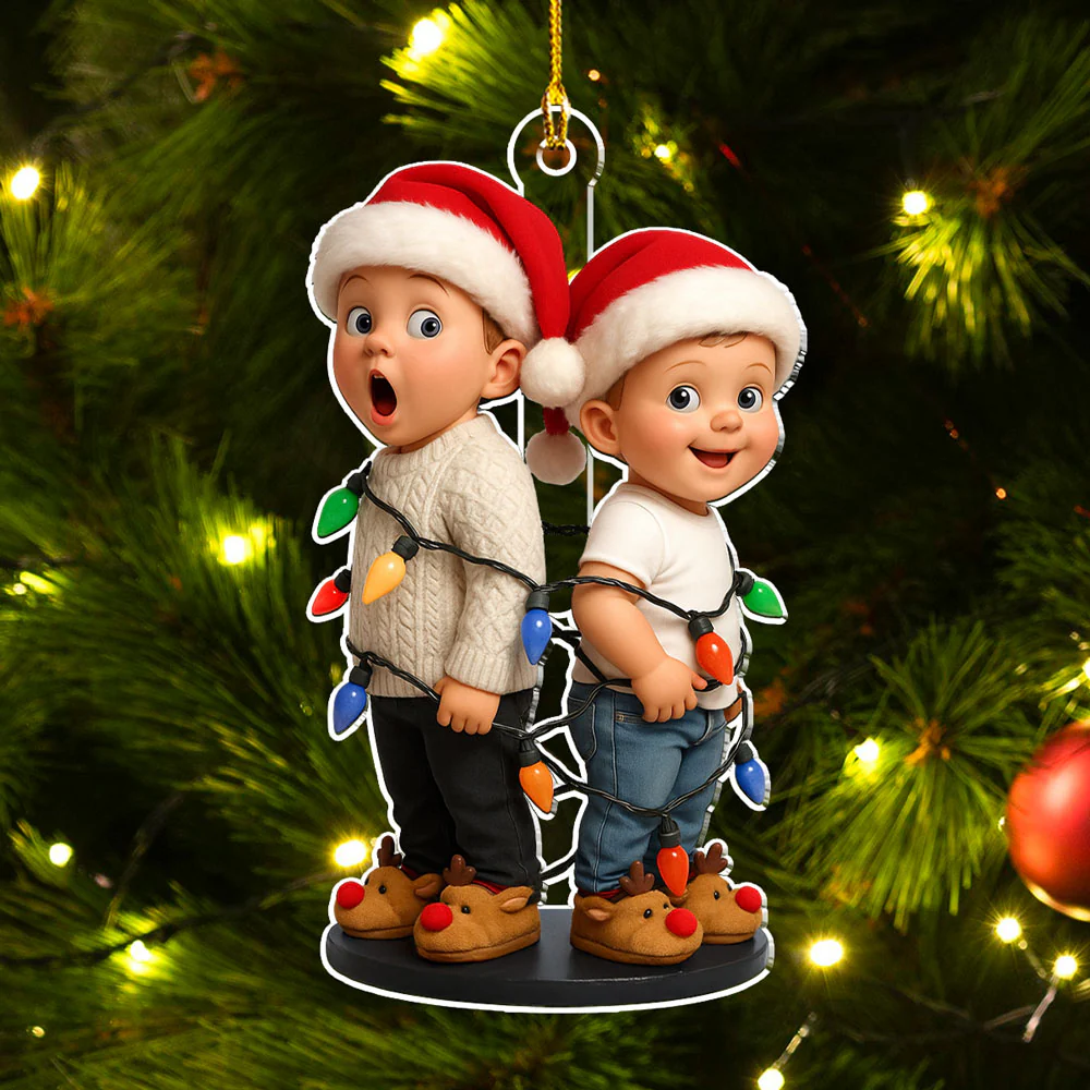 Custom Photo Kids 2025 - Personalized Custom Acrylic Ornament - Image 5