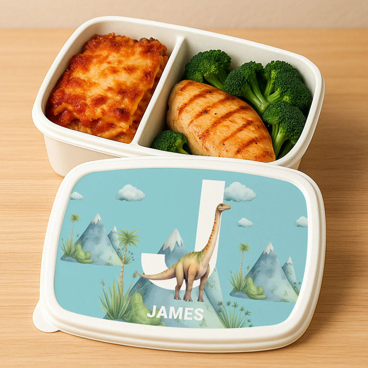 Cute Dinosaur - Personalized Custom Lunch Box - Image 4
