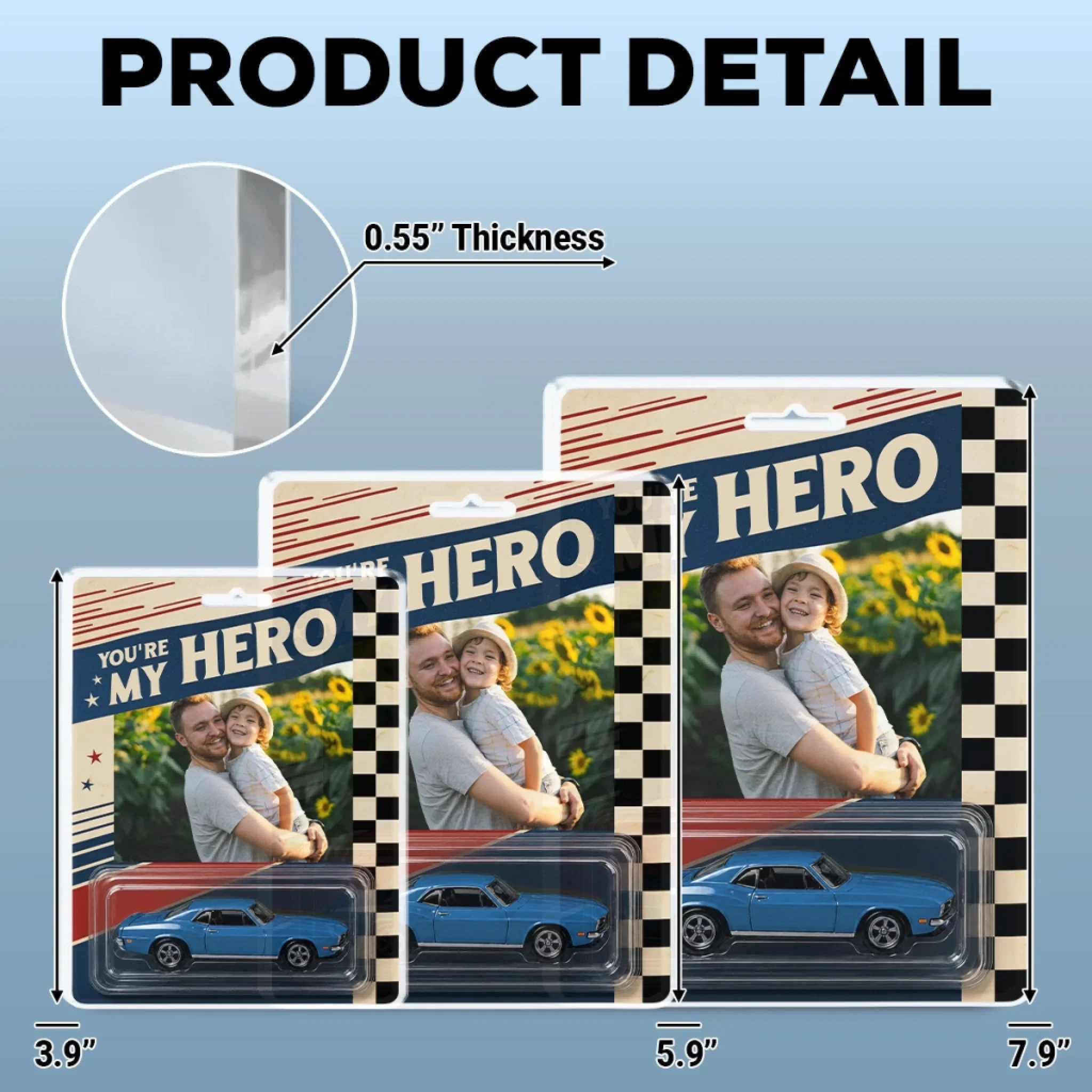 Dad And Me Racing Memories - Personalized Custom Acrylic Plaque - Image 4