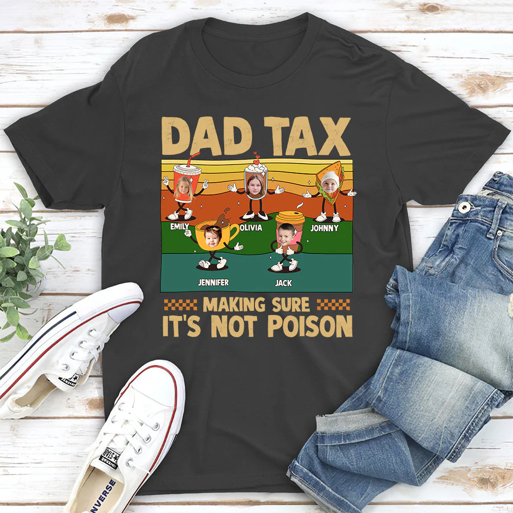 Dad Bite Check - Personalized Custom Shirt - Image 4