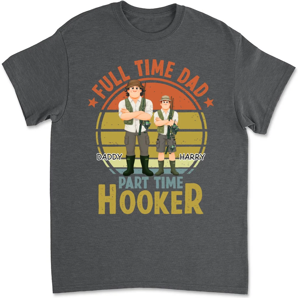 Dad Catches Bigger Stories - Personalized Custom Shirt - Image 7