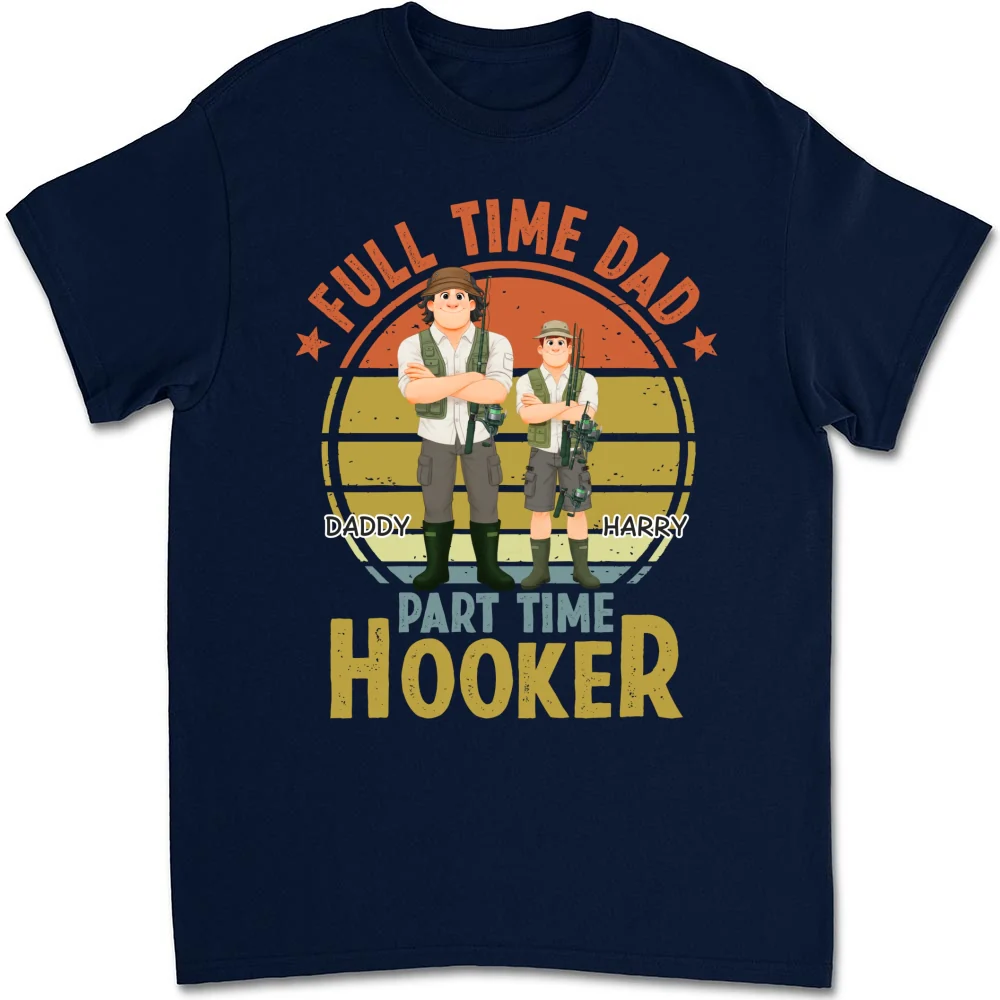 Dad Catches Bigger Stories - Personalized Custom Shirt - Image 9