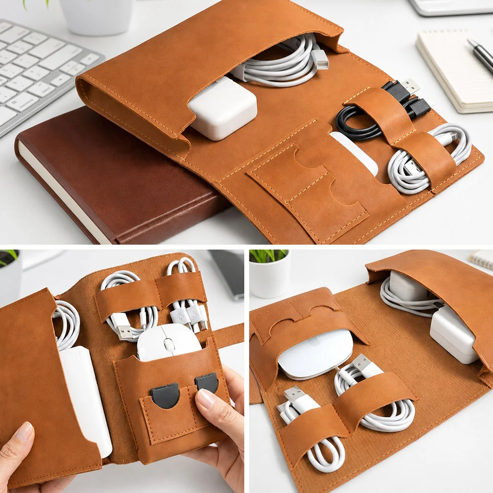Dad Charger - Personalized Custom Leather Charger Bag - Image 5