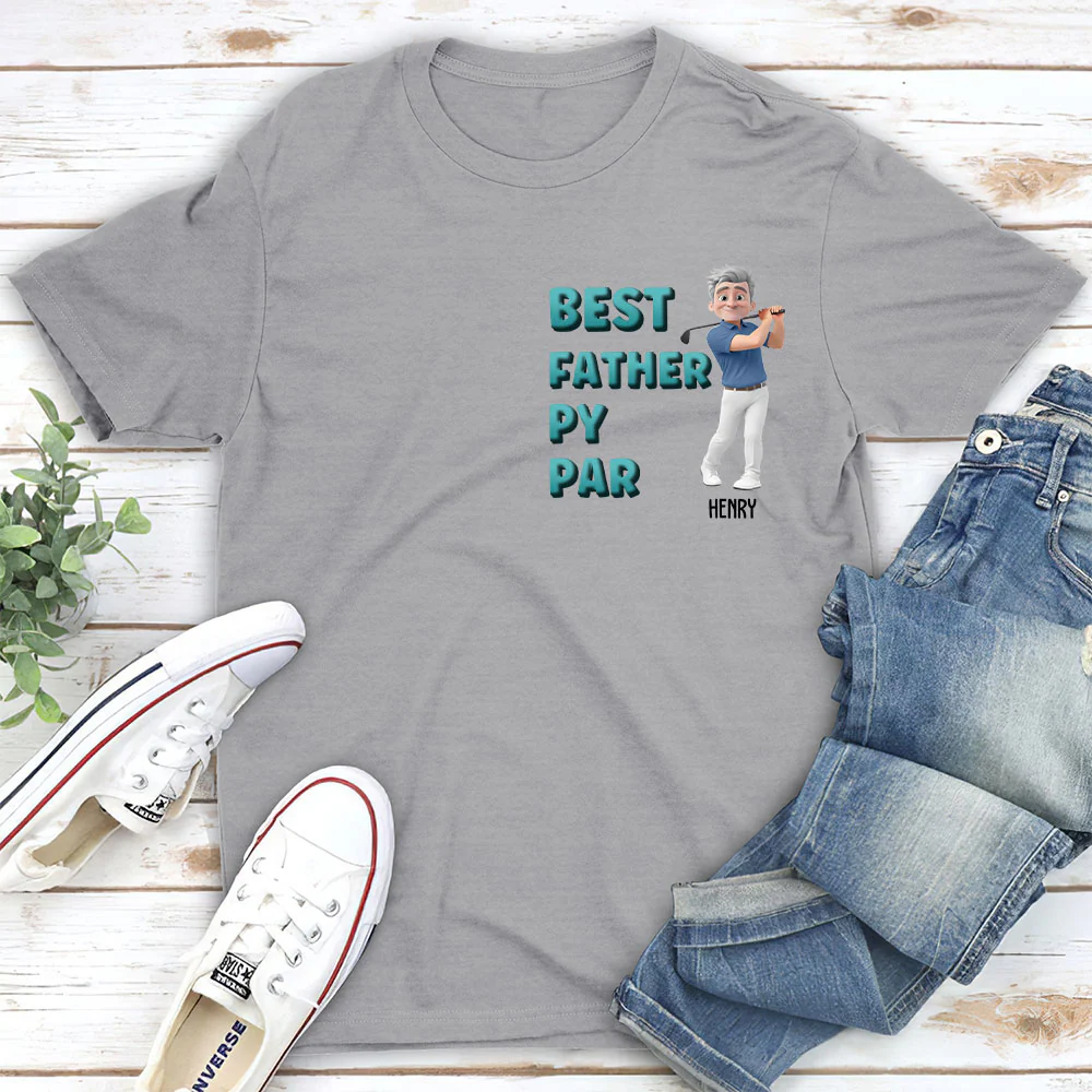 Dad Golf Buddy - Personalized Custom T-shirt And Onesie - Image 2