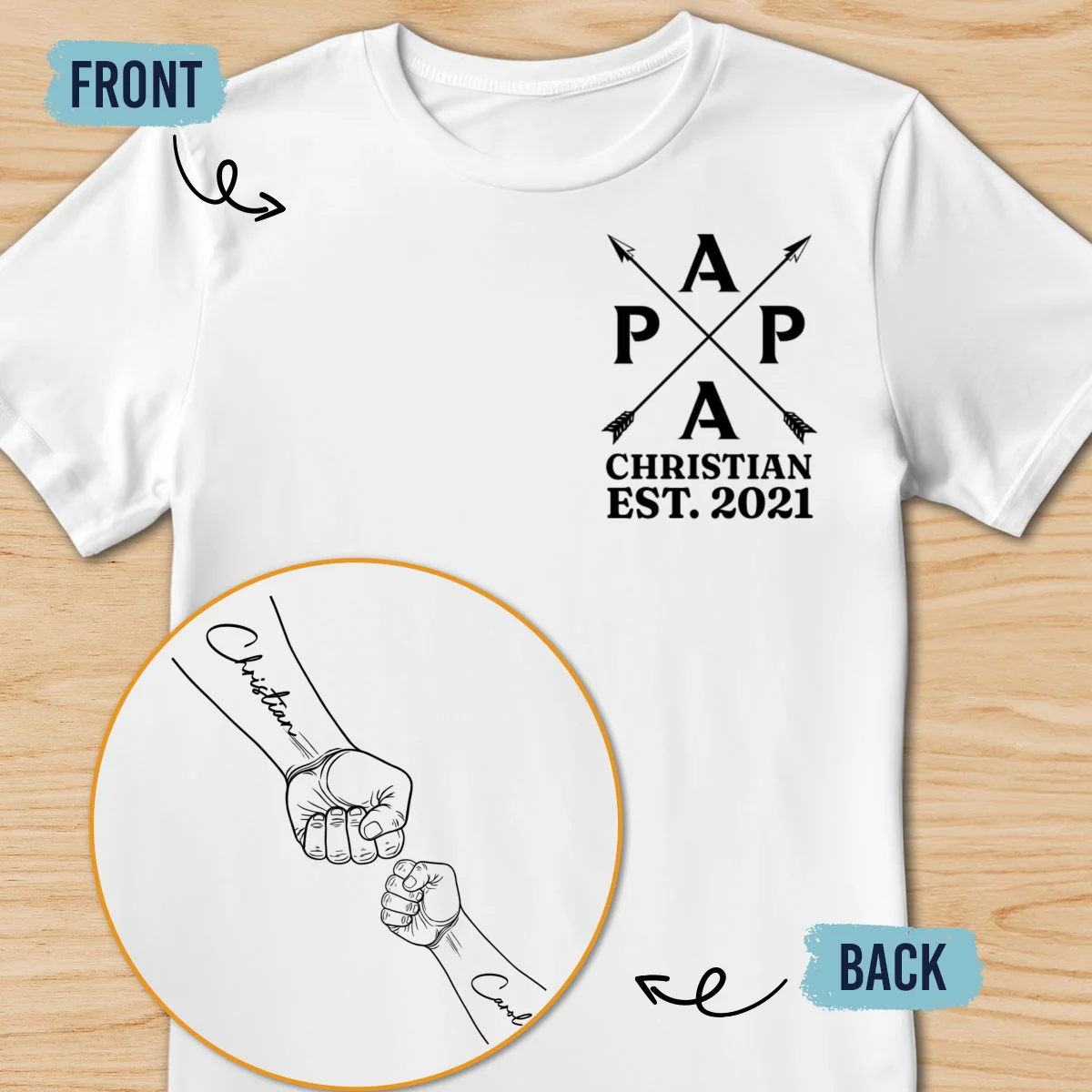 Dad Grandpa Brand - Personalized Custom Shirt - Image 8