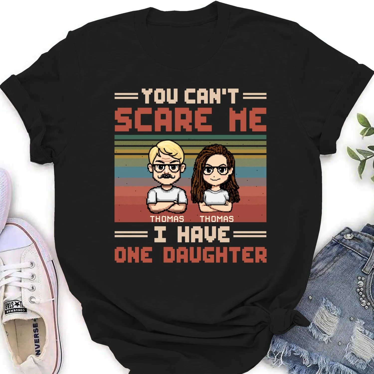 Dad Has A Crazy Daughter - Personalized Custom Shirt - Image 18