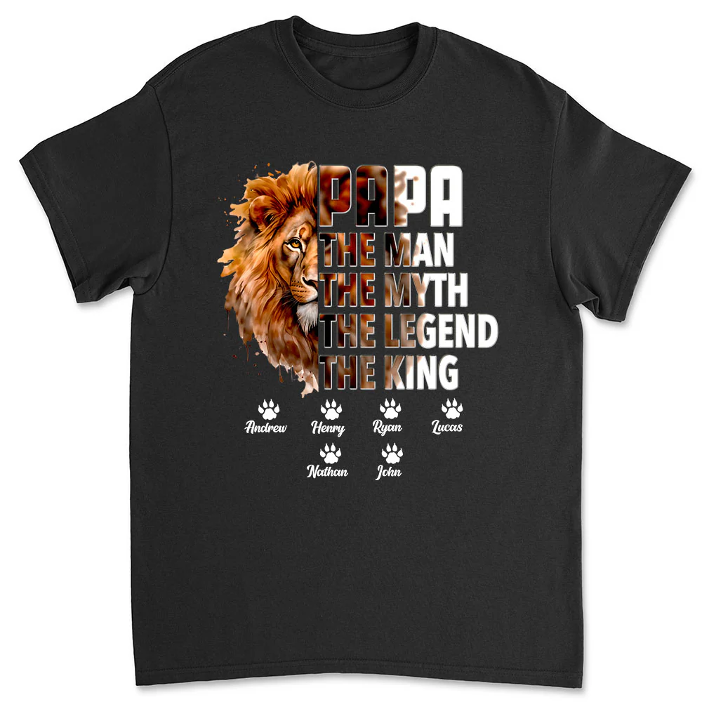 Dad Is The King - Personalized Custom Shirt