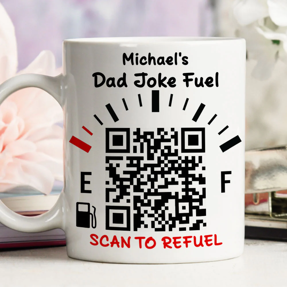 Dad Joke Fuel - Personalized Custom Coffee Mug - Image 5