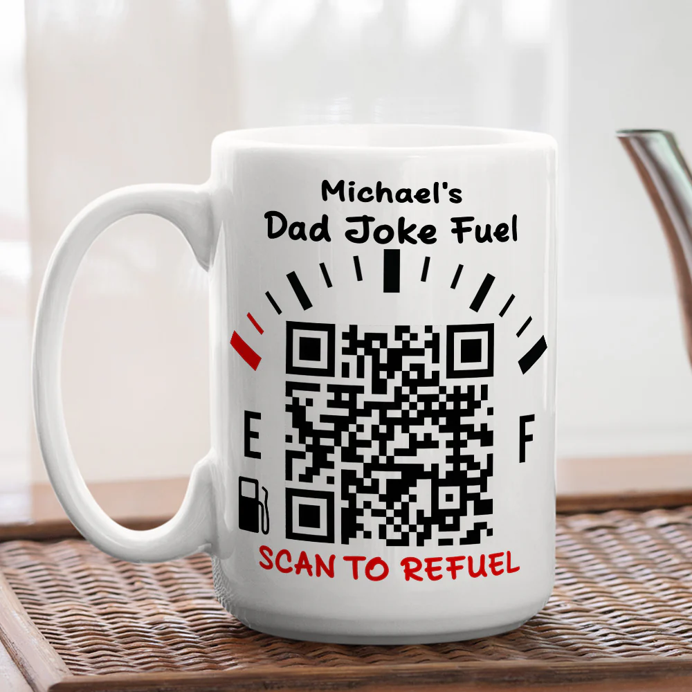 Dad Joke Fuel - Personalized Custom Coffee Mug - Image 7